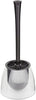 Ecost customer return WENKO Fiesta Toilet Brush Holder Black / Transparent Polystyrene 14