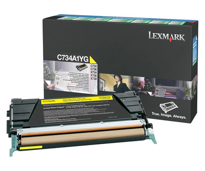 Original Lexmark Yellow Toner Cartridge (C734A1YG)