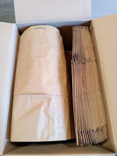 Ecost Customer Return Compostable Paper Bags for Organic Bins, 1-Ply, Tear-Resistant and Wet Resista