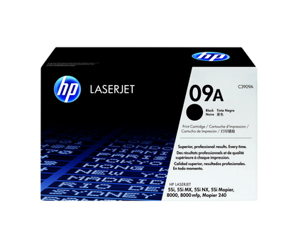 Original HP 09A C3909A BLACK toner cartridge