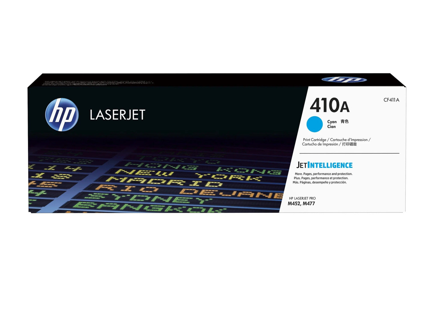 HP 410A Cyan Original LaserJet Toner Cartridge (CF411A) - open box