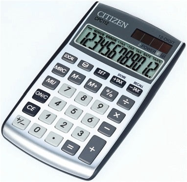 CITIZEN Pocket Calculator CPC-112BKWB black