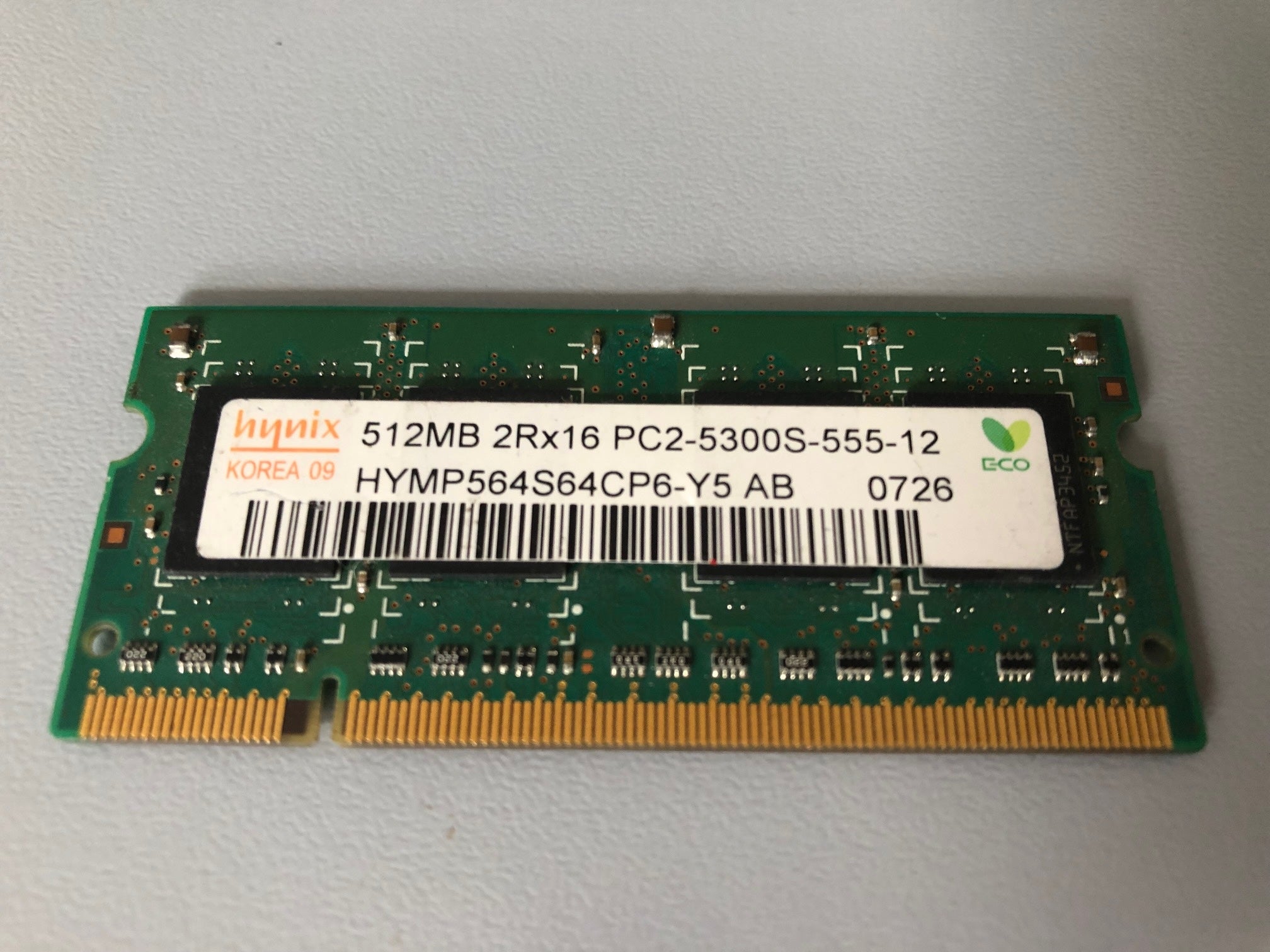 HYMP564S64CP6-Y5 512MB DDR2 SDRAM memory