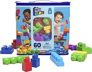 Ecost Customer Return MEGA Bloks DCH55 - Bausteinebeutel - Medium 60 Teile, bunt, Spielzeug ab 1