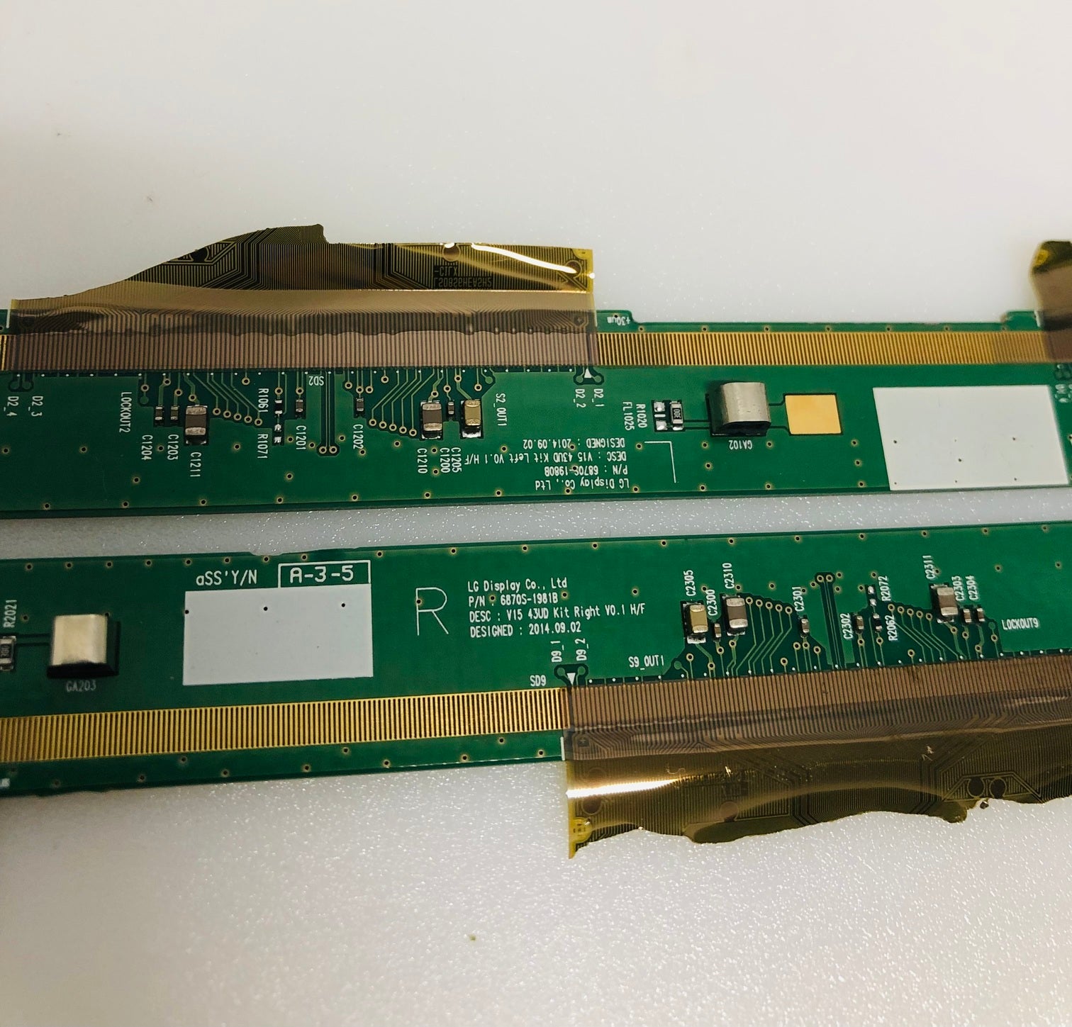 6870S-1981B 6870S-1980B matrix buffer boards for Finlux FIN43UTV760BK