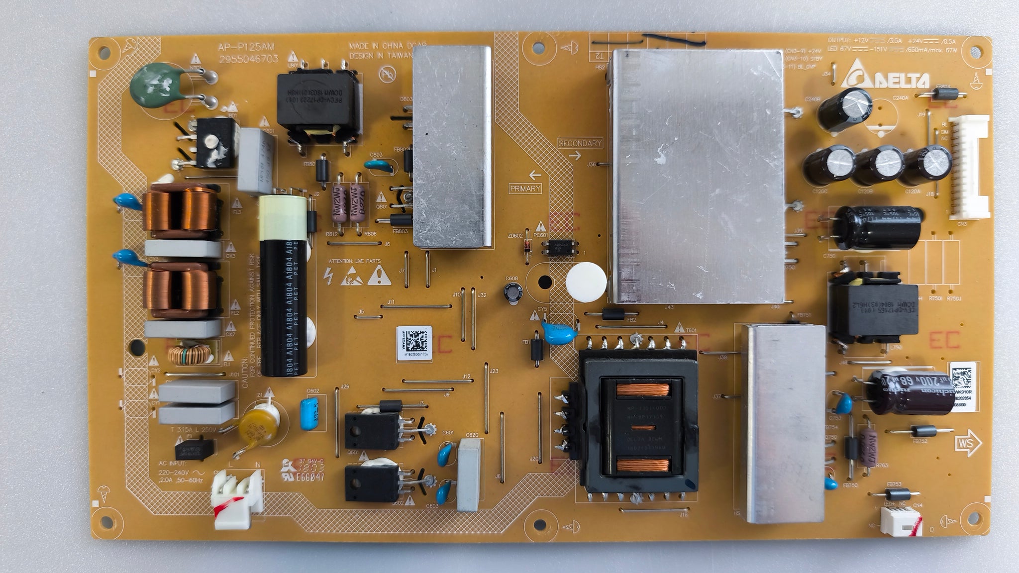 AP-P125AM 2955046703 power supply for Grundig 43VLX6820BP