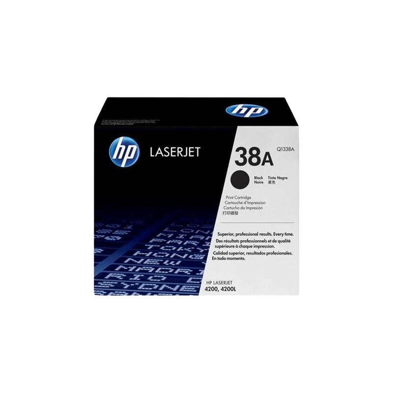 HP 38A (Q1338A) black original toner cartridge - open box