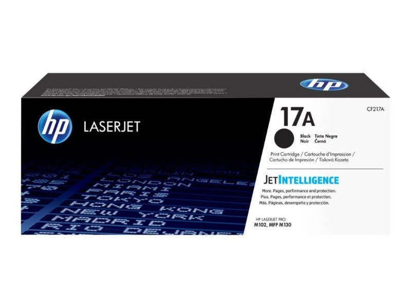 HP 17A Genuine CF217A Black Toner Cartridge - open box