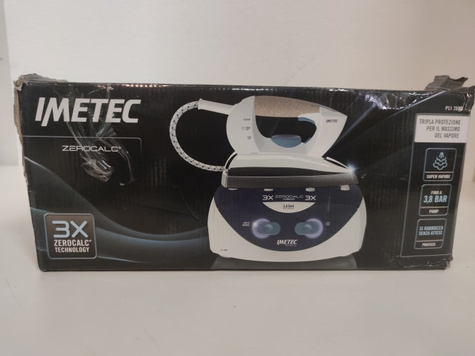 Ecost Customer Return, Imetec Zerocalc Ps1 2000 Compact Iron, Pump Pressure up to 3.8 Bar, Anti-Lime