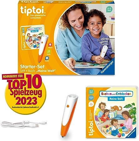 Ecost Customer Return Ravensburger Tiptoi Starter Set 00112: Pen and Picture Book for Searching & Di