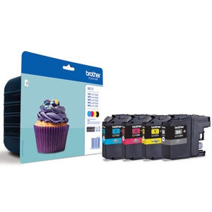 Brother LC123 (LC123VALBPDR) Ink Cartridge Multipack, C/M/Y/BK