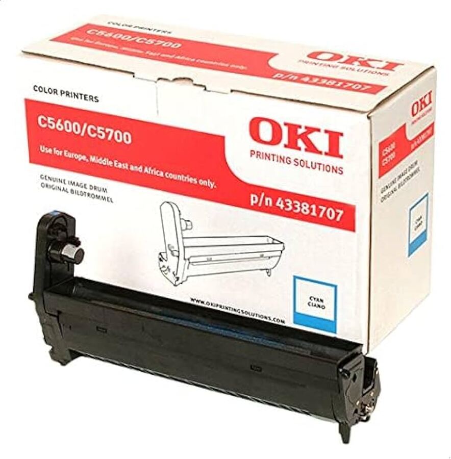 OKI 43381707 Original Cyan Image Drum - open box