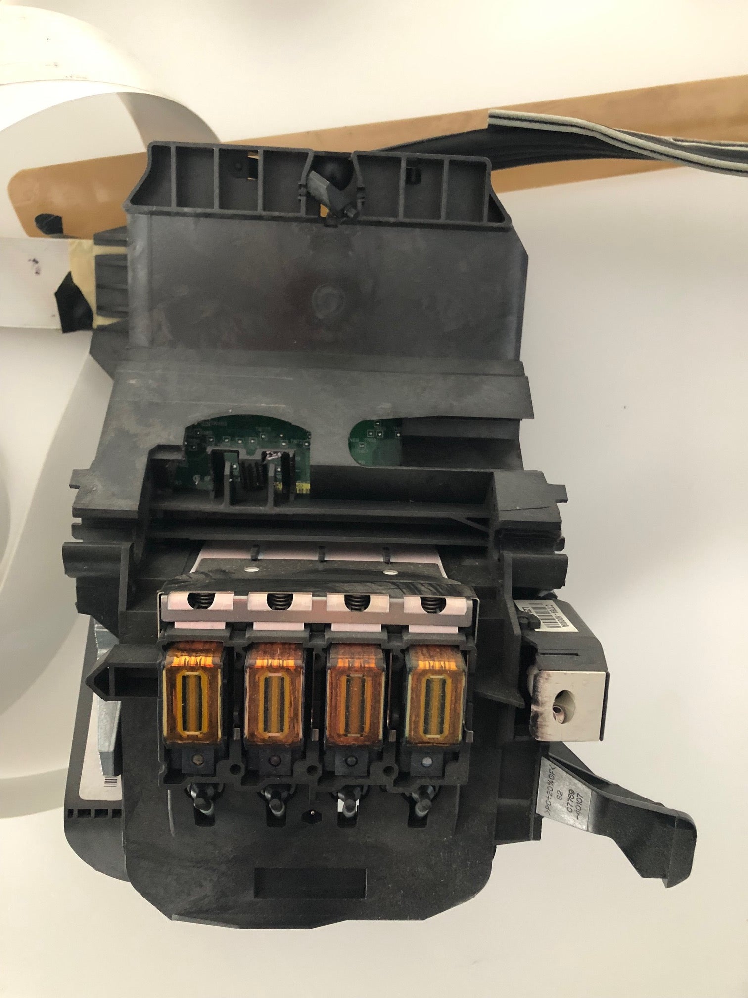 C7769-40233 INK CARTRIDGES HOLDER & Printhead Carriage C7769-60090A & TRAILING CABLE FOR HP DESIGNJET 500 C7770B PLOTTER