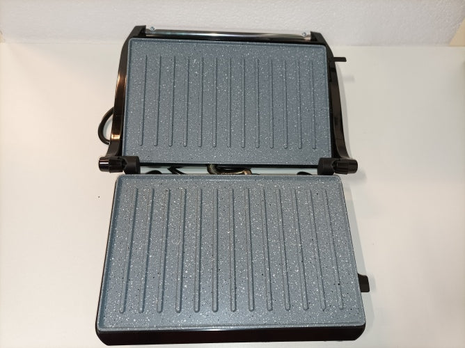 Ecost Customer Return, Panini Grill, Electric Grill, Iron And Toasted Sandwich Maker Stone-Coated Ro