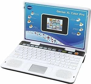 Ecost customer return VTech - Genius XL Color Pro Bilingue Silver - Ordinateur Pour Enfants, Ordinat