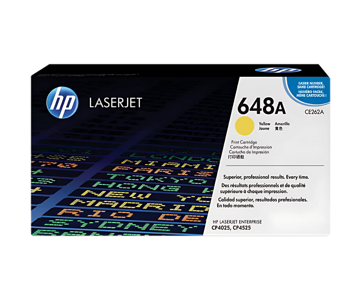 HP 648A Yellow Original Toner Cartridge, CE262A