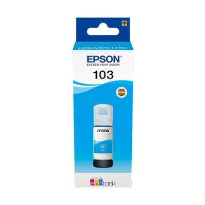 Epson 103 EcoTank (C13T00S24A) Ink Refill Bottle, Cyan