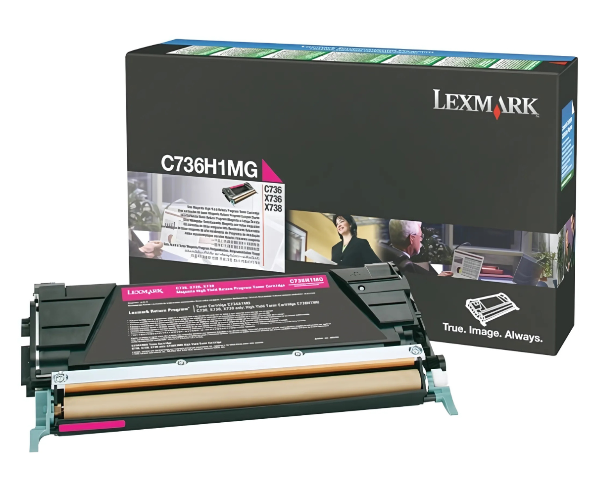 Original Lexmark High Yield Magenta Toner Cartridge (C736H1MG)