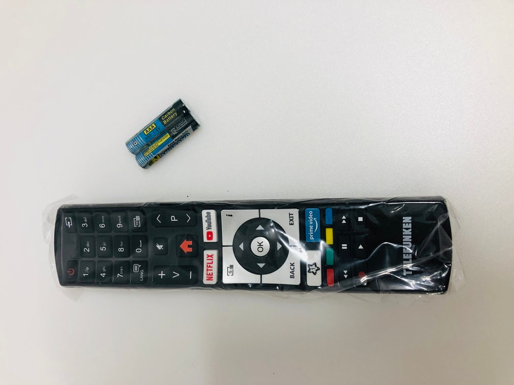 Original new remote control with batteries for Telefunken D50U551N1CW