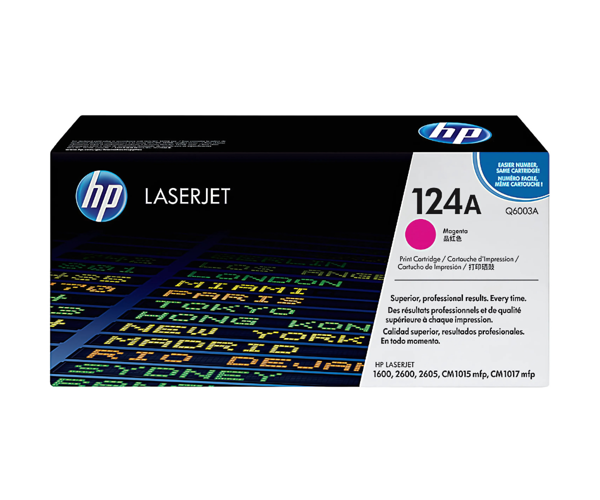 HP 124A Magenta Original Toner Cartridge - (Q6003A)