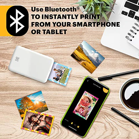 Kodak STEP Instant Mobile Photo printer Colour ZINK 2x3'' 1 ppm, Bluetooth, White