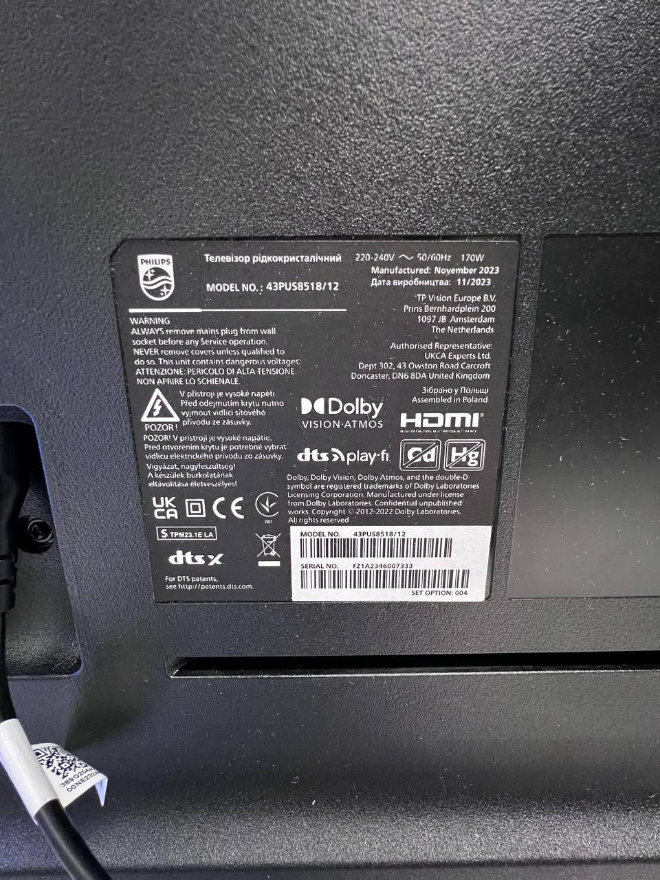 Philips 43PUS8518/12 43