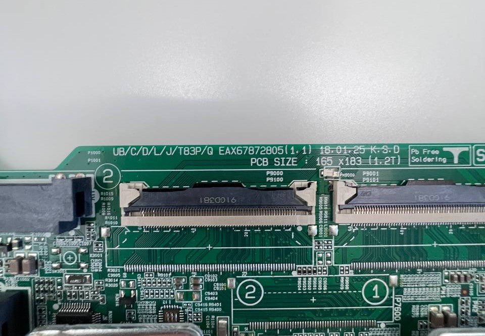 Mother board EAX67872805 (1.1) for LG 55UK7550MLA TV