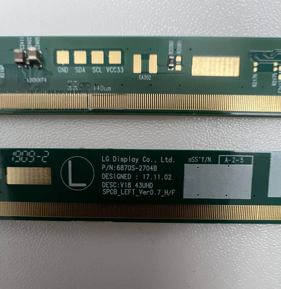 Matrix boards 6870S-2705B / 6870S-2704B for Philips 43PUS6504/12 Smart TV