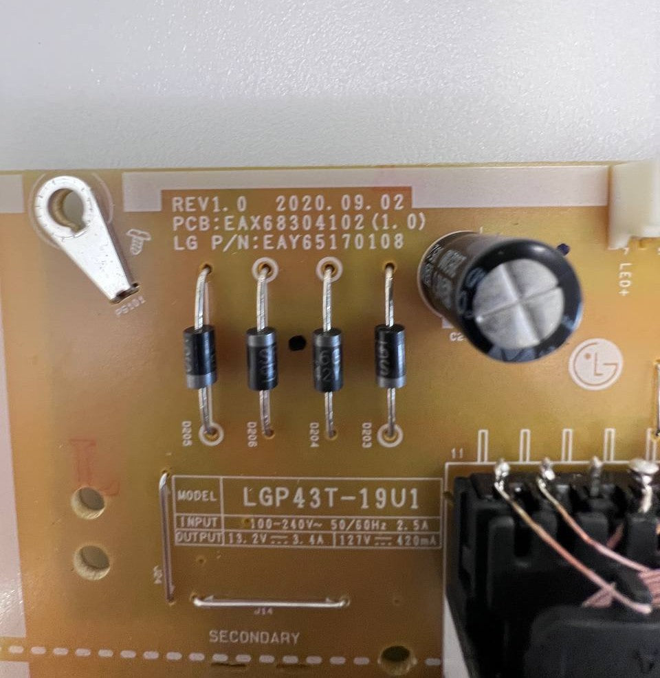 Power Supply EAX68304102 for LG 43UP75003LF TV