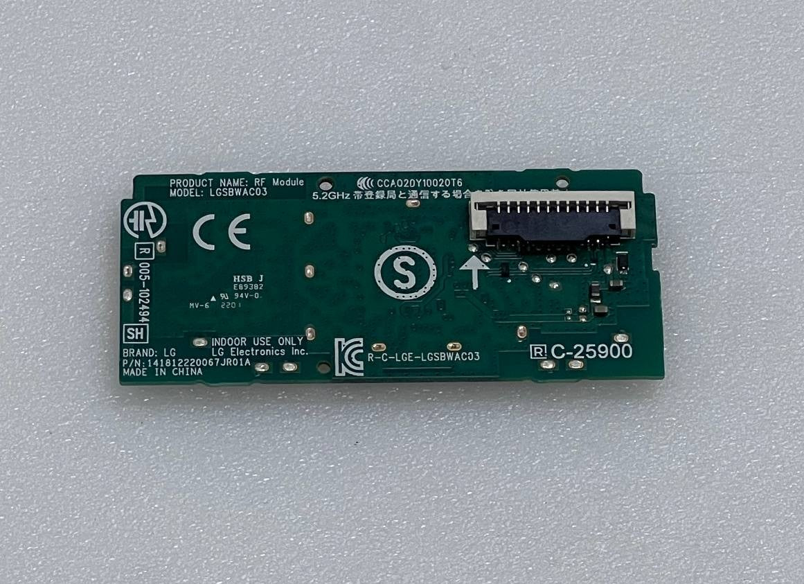 LG 43NANO783QA Smart TV RF Module - LGSBWAC03 (EAT65165902)