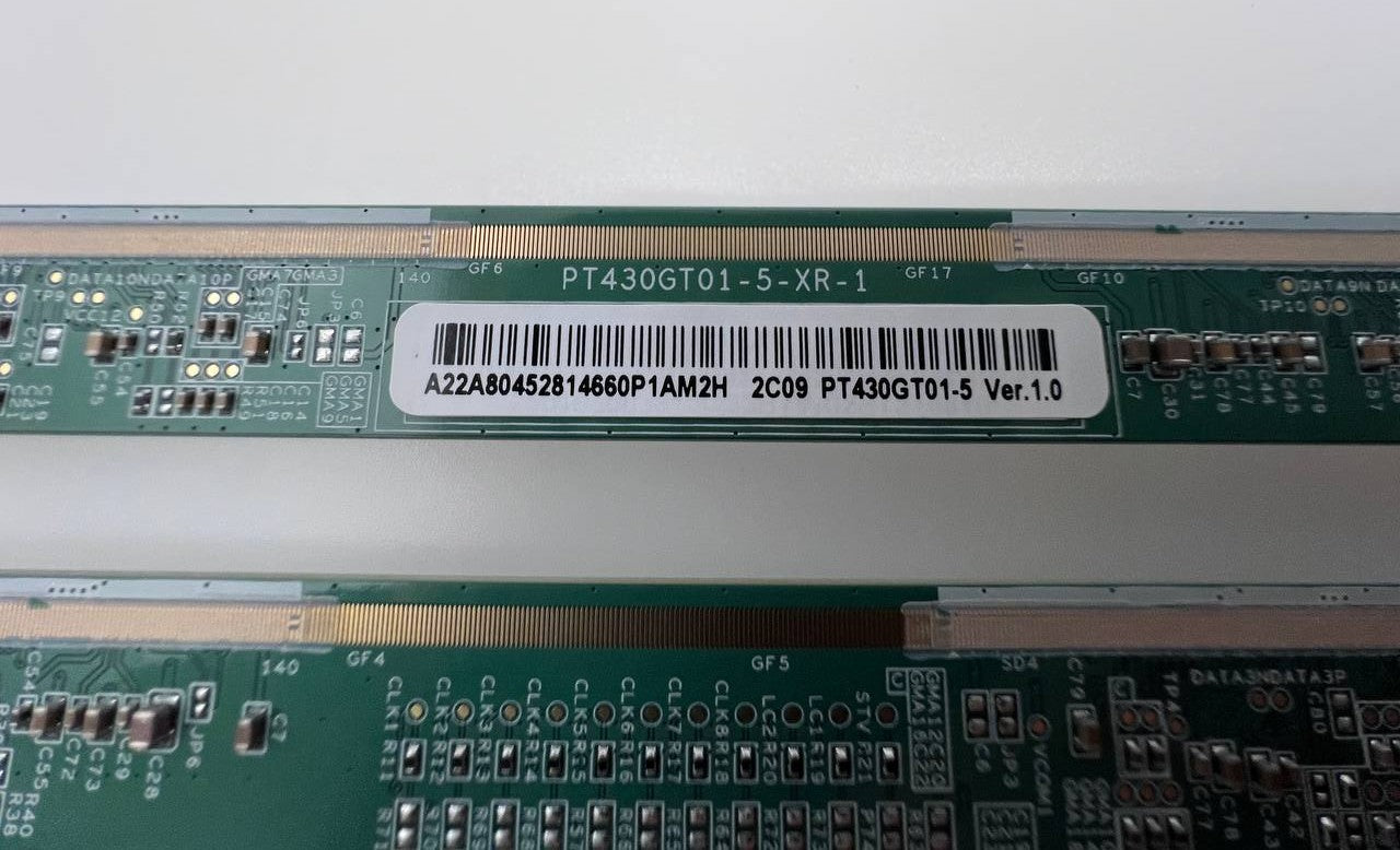 Matrix boards PT430GT01-5-XR-1 / PT430GT01-5-XL-1 for LG 43UQ81003LB TV