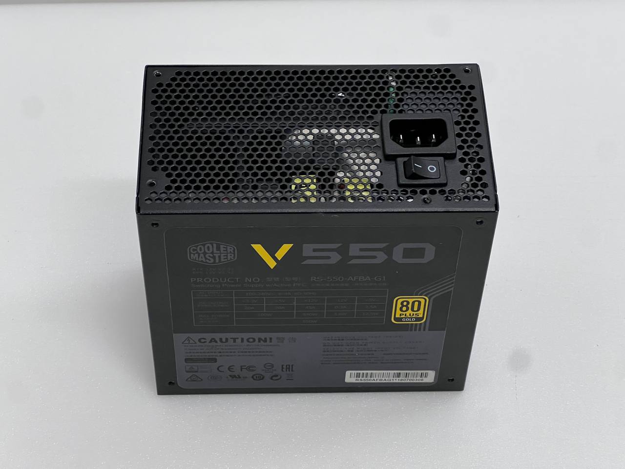 Cooler Master 80 Plus Gold PSU - RS-550-AFBA-G1 550W NO Cables