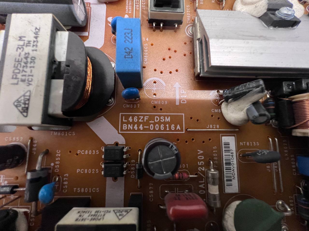 Power Supply L46ZF_DSM BN44-00616A for Samsung UE40F6275SB TV