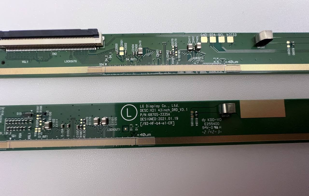 Matrix boards 6870S-3336A / 6870S-3335A for LG 43UP77003LB Smart TV