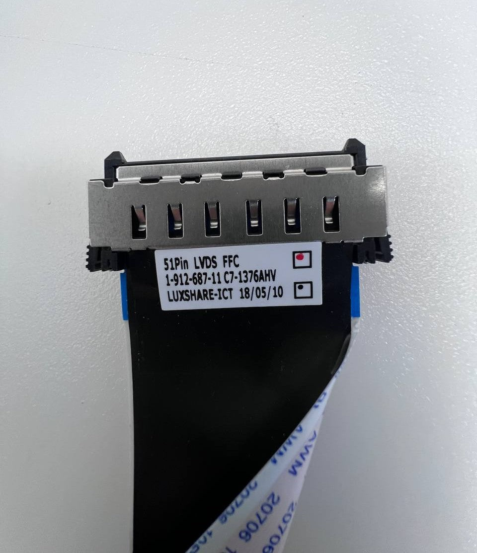 LVDS Cable 1-912-687-11 for SONY KD-55XF7077 TV
