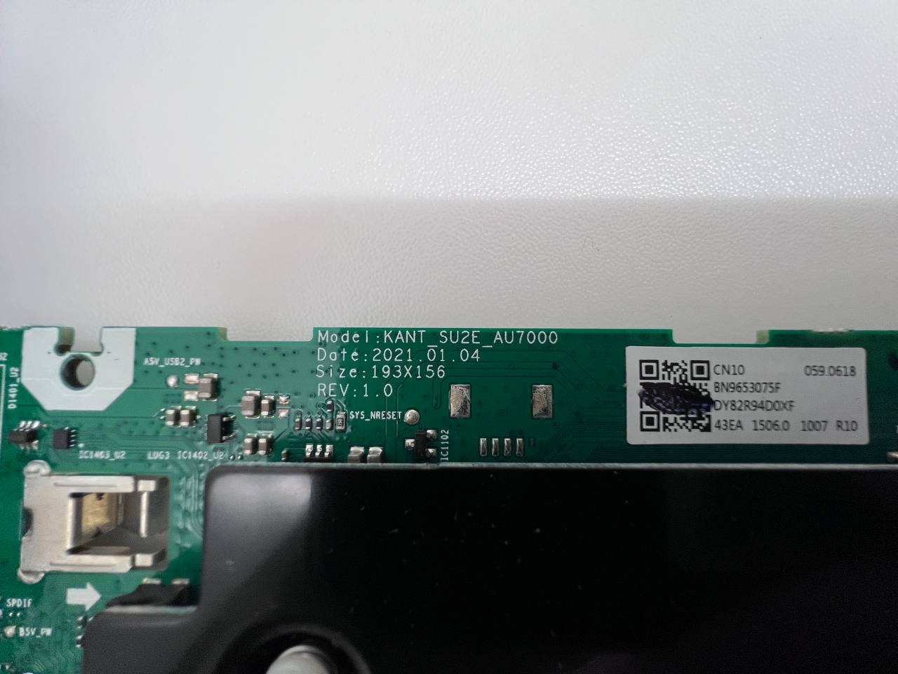 Samsung UE43AU7172U Smart TV Motherboard - KANT_SU2E_AU7000 (BN96-53075F)