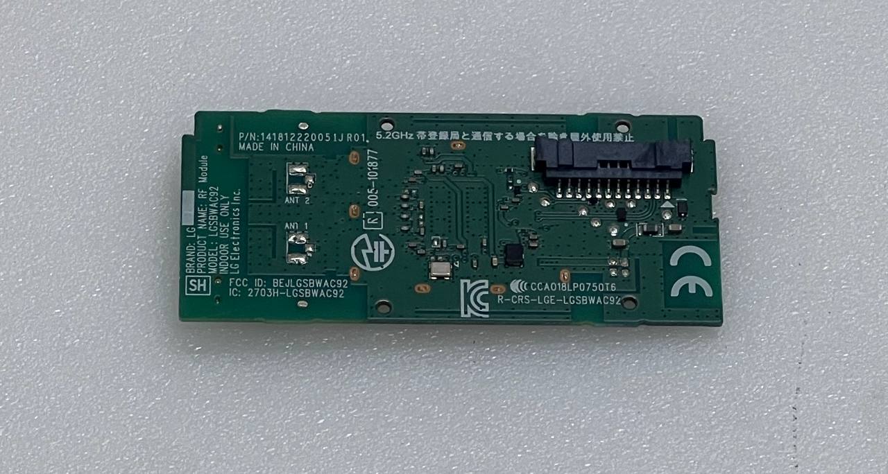 LG 43LM6300PLA RF / Wi-Fi Module – LGSBWAC92 (EAT64454802)
