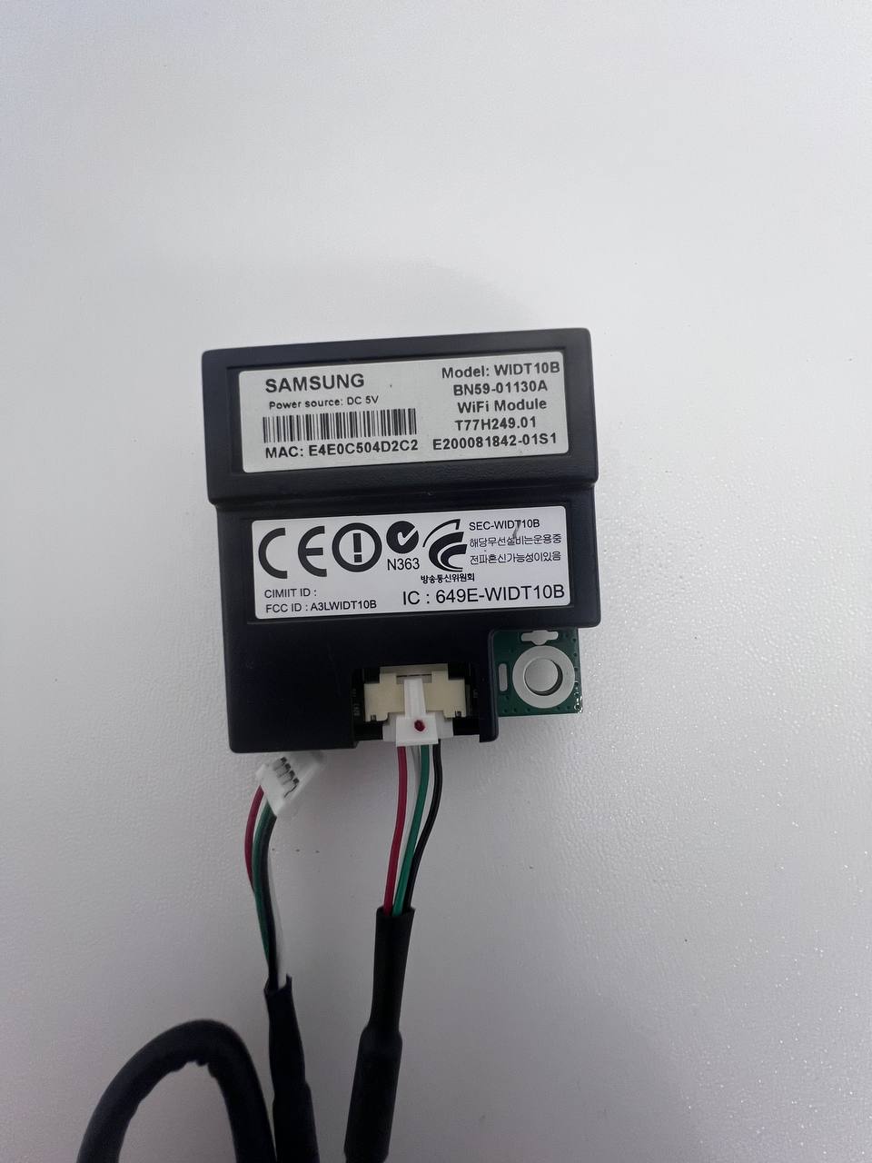Samsung UE46D6545USXXE Smart TV WiFi Module - WIDT10B / BN59-01130A
