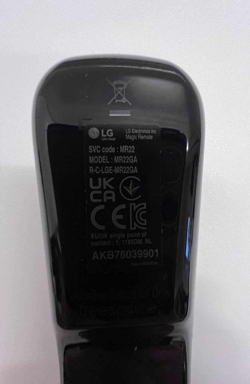 Remote control MR22GA for LG 55UQ79003LA TV