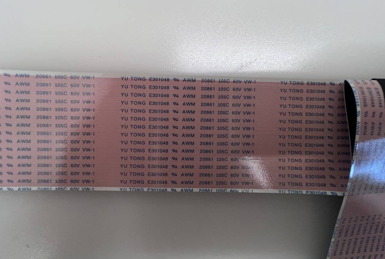 LVDS Cable YU TONG E301048 AWM 20861 105C 60V VW-1 for TCL 75MQLED85 TV