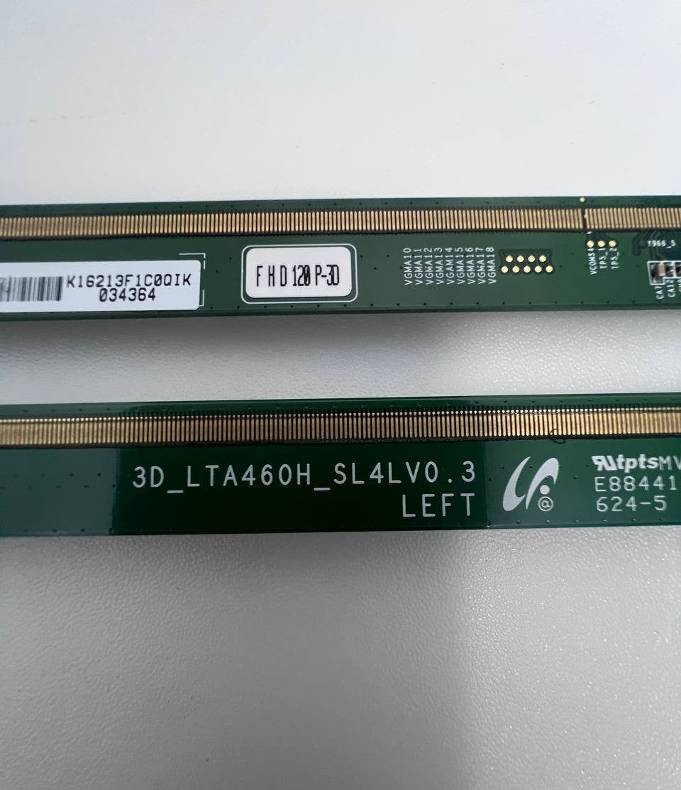 Samsung UE46D6545USXXE Smart TV Matrix Boards - 3D_LTA460H_SL4LV0.3 LEFT / 3D_LTA460H_SR4LV0.3 RIGHT