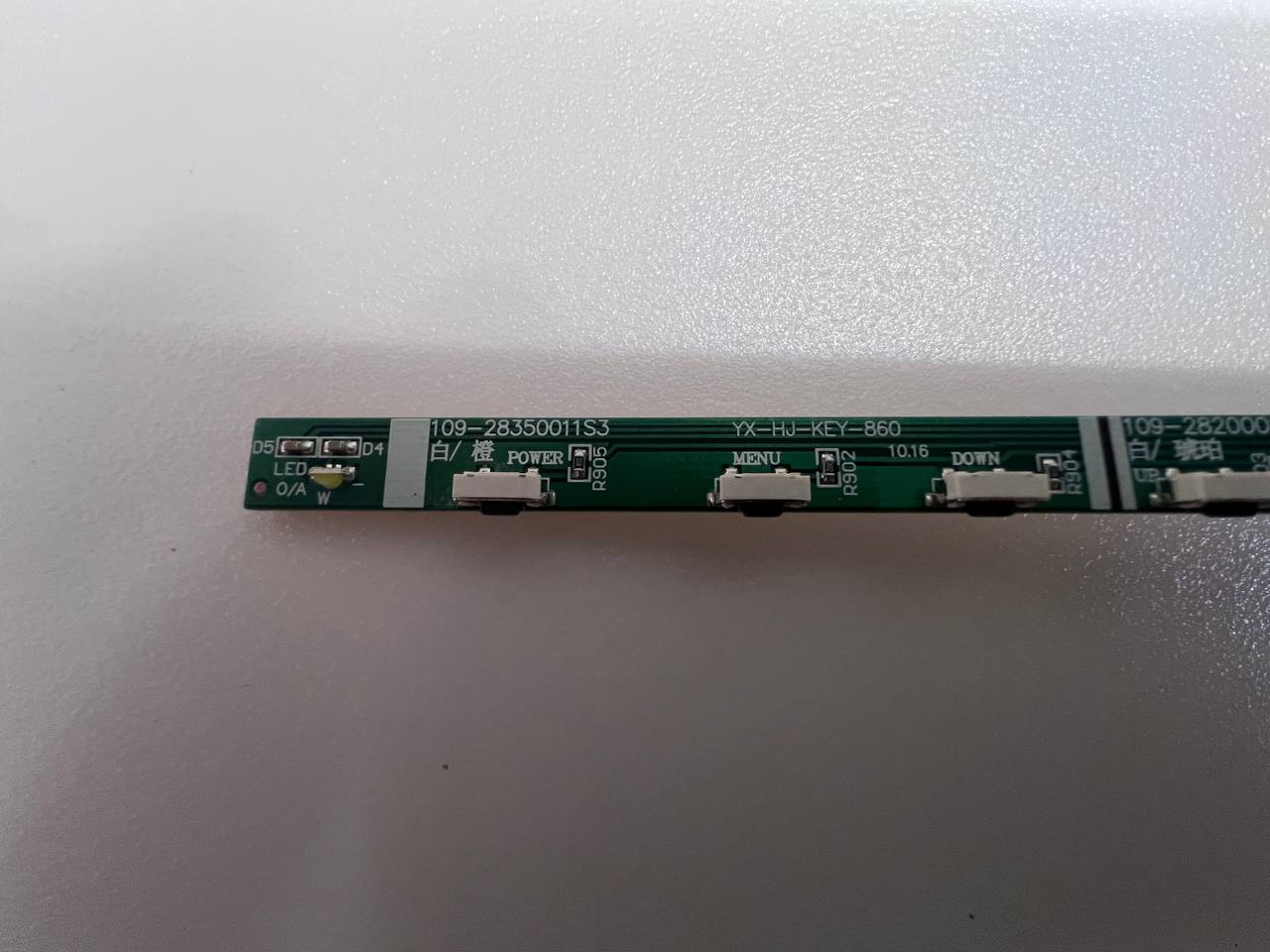 Button Board 109-28350011S3 YX-HJ-KEY-860 for Lenovo ThinkVision E28u-20 Monitor