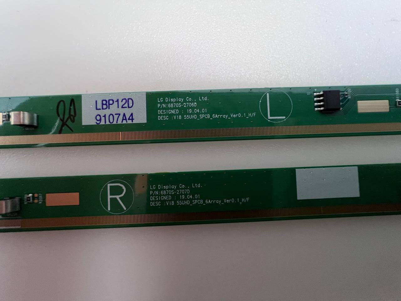 Matrix Boards 6870S-2706D / 6870S-2707D for LG 55UQ75003LF TV