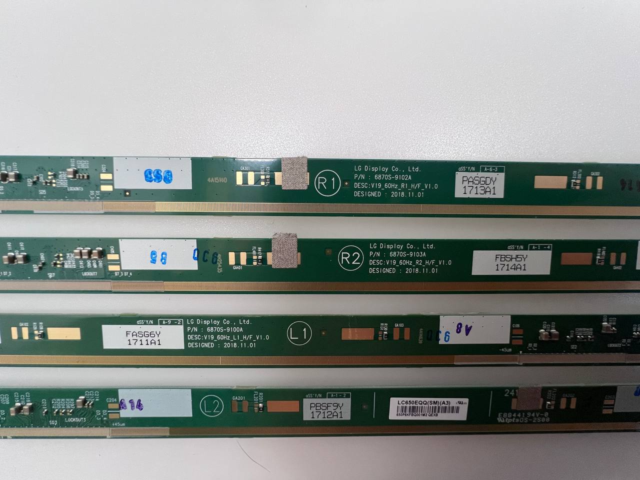 Matrix Boards 6870S-9102A / 6870S-9103A / 6870S-9100A / 6870S-9101A for Philips 65PUS8209/12 TV