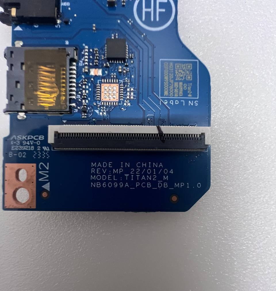 Samsung Galaxy Book2 NP750XED USB AUX Board TITAN2_M NB6099A_PCB_DB_MB1