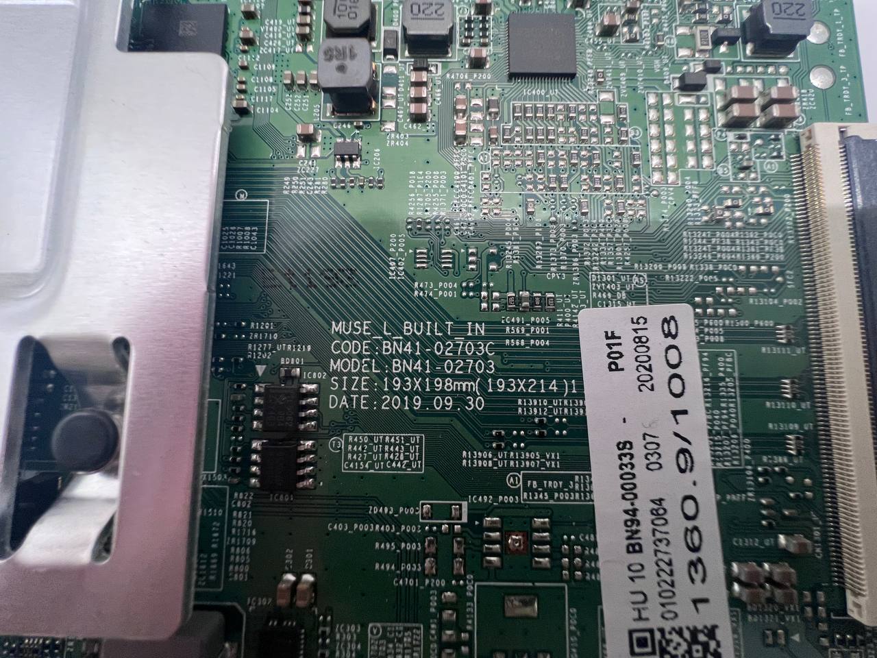 Mainboard BN41-02703C with WiFi/BT Transceiver BN59-01313A for Samsung UE55RU7305K TV