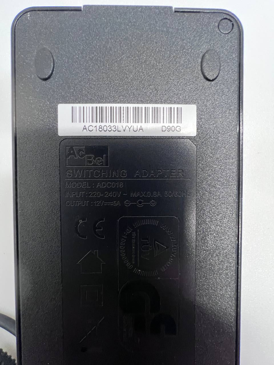 AcBel ADC018 Adapter - Switching 12V 5A