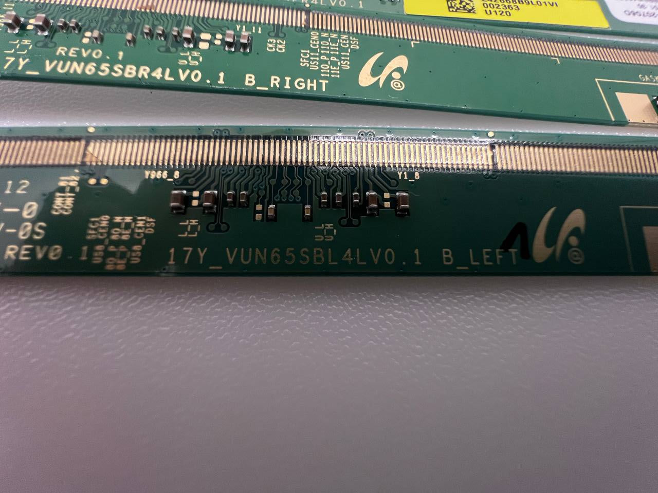 LCD Matrix Boards - 17Y_VUN65SBL4LV0.1 B_LEFT / 17Y_VUN65SBR4LV0.1 B_RIGHT / 17Y_VUN65SFR4LV0.1 F_RIGHT / 17Y_VUN65SFL4LV0.1 F_LEFT for Samsung QE65Q90RAT