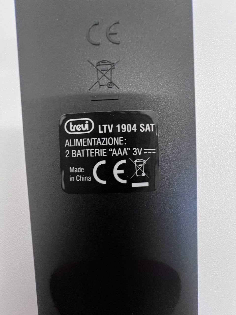 Remote Control for Trevi LTV 1904 SAT TV