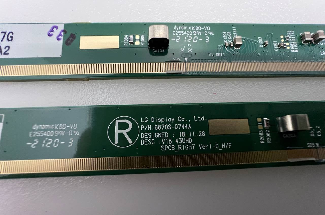 Matrix Boards 6870S-0743A / 6870S-0744A for LG 43UP75003LF TV